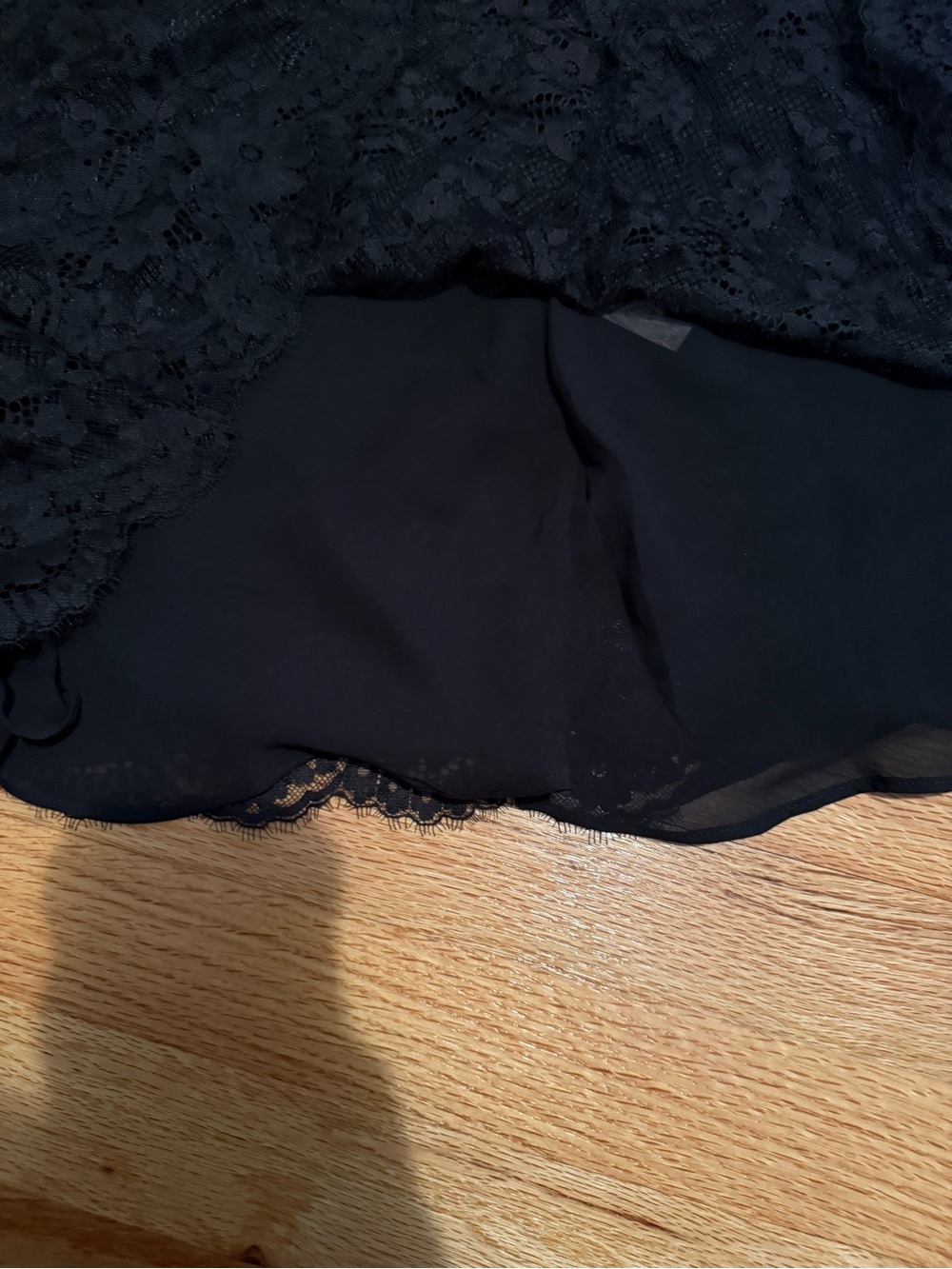 Victoria's Secret Black Lace Slip Chemise Medium with Adjustable Straps NWT - Picture 6 of 8